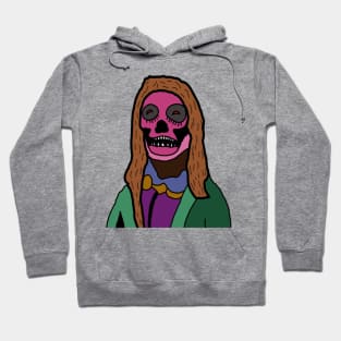 drawing skull lady woman Hoodie